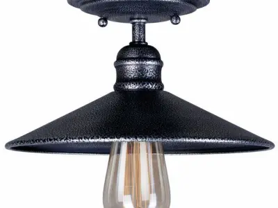 Crewe Light Simple Cone Semi Flush Mount  -  2 Colour 3D model