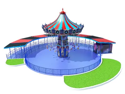 Chair Swing Ride 3D model