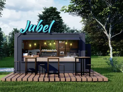 Cafe Shop Container 3D model