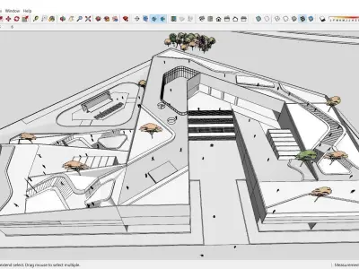 Sketchup Cultral Center H1 3D model