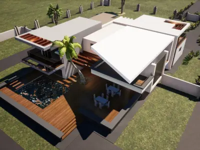 Four Bedroom House 3D model
