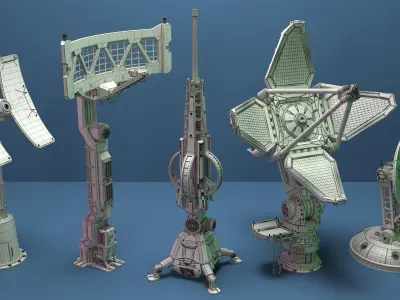 Antenas Collection star 3D model