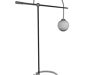 Modern lamp Low-poly 3D model 2