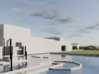 Tomba Brion - Carlo Scarpa 3D model