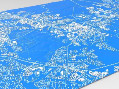 Cityscape Williamsburg USA  3D model