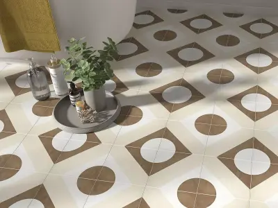 Seamless Geometric Tile Texture Set  Texture