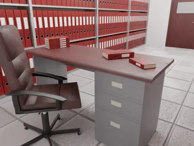 Archive - Folder Room Interior 3D model