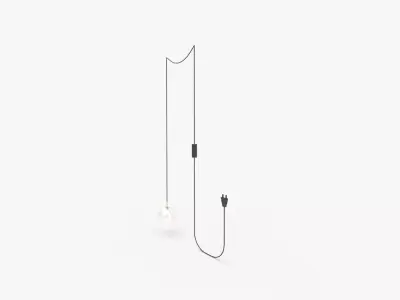 Elegant Baxter 1 Light Plug in Pendant 3D model