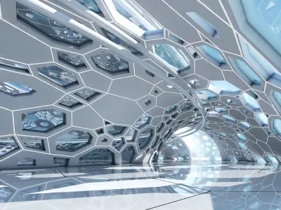  Futuristic Architectural Dome Interior 