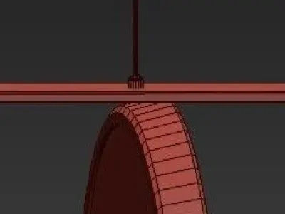 KUU reversible pendant light 3D model