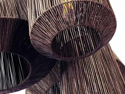 Lamp barrel big rope n2 3D model