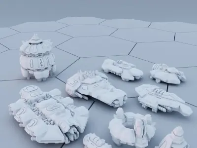 Twilight Imperium Ships - Xxcha Kingdom 3D print model