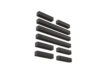 I Ching Hexagrams 31 xian v1 001 Low-poly 3D model