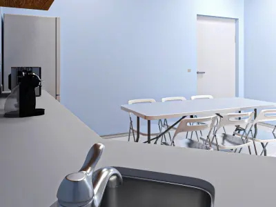  Office Break Room Interior 