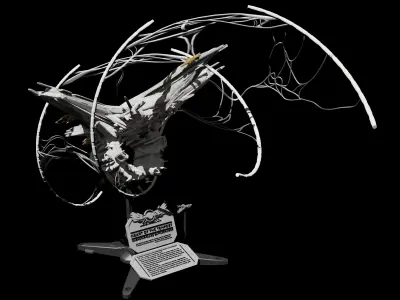 Expanse Magnetar Class Battlecruiser 3D print model