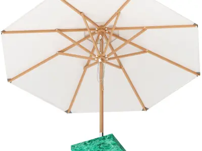 bambrella levante bambou parasol 3D model