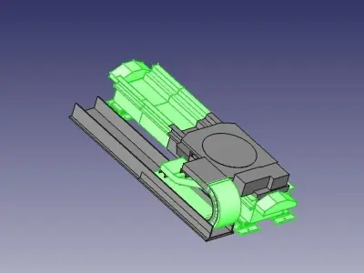 base for walking Kuka Robots 7th DOF of robot KR30 Krc2 Low-poly 3D model