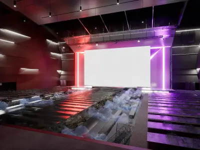 Glow Arena Stage Place 3D model