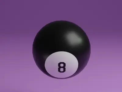 Magic 8 Ball Low-poly 3D model