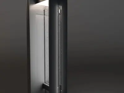 River Path Led Outdoor Wall Light Bkt 3D model
