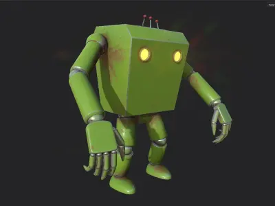 Future Boy Conan - Robot  Low-poly 3D model