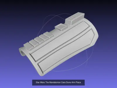 Star Wars Mandalorian Cara Dune Armor Set 3D Model Pack