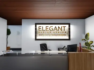 Lobby for Company Hotel Bank  3D model