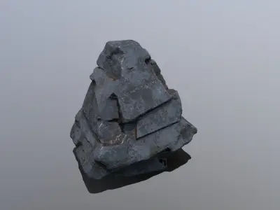 Rock Set Low-poly 3D model