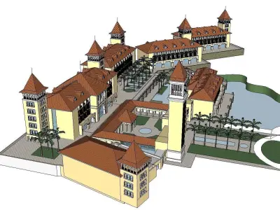 vacation spot-Resort-Fashion Leisure Hotel-0236 3D model