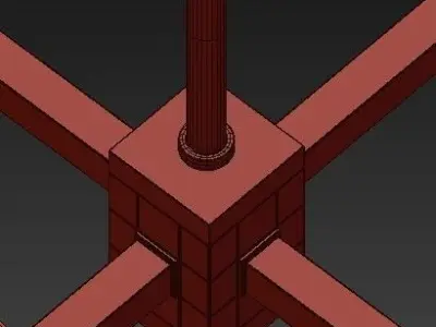 Chandeliers 8 Light Fixtures 3D model