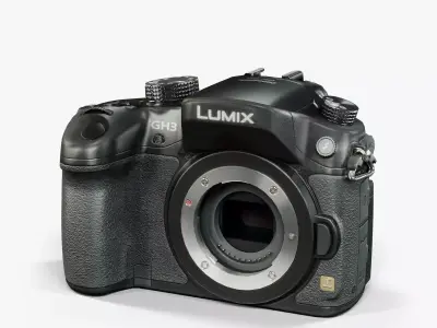Panasonic Lumix DMC-GH3 mirrorless digital camera Low-poly 3D model