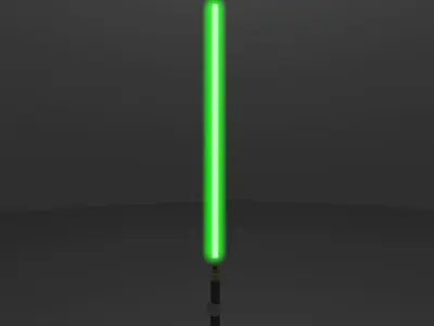 Obi-Wan Kenobis lightsaber Free 3D model