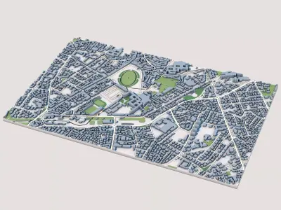 Abbey of Santa Giustina Italy 3D model