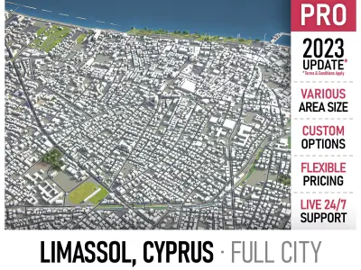Limassol  Low-poly 3D model