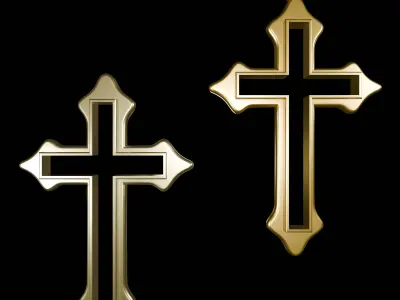 cross necklace 3D print model