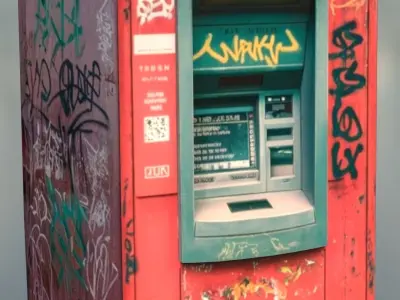 atm machine pack Low-poly 3D model