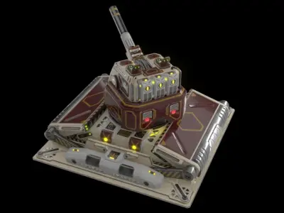 Imperial Medium Cannon 3D model