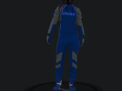 Chief Spacesuit Low-poly 3D model