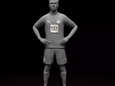 Erling Haaland Football Player STL files 3D print model 3D print model