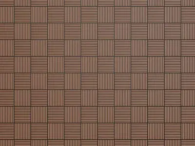 Stylized Terracotta Woven Block Tiles PBR Texture