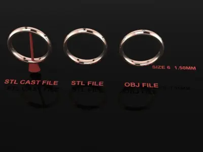 Dainty Infinity Diamond Band Ring and Fashion Wear Size6 3D print model