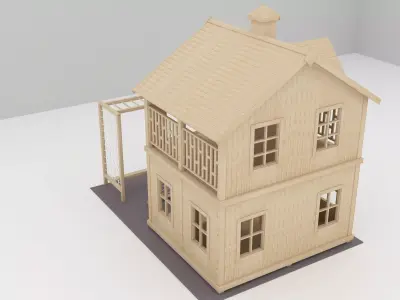 Outdoor Kids Playset 3D model