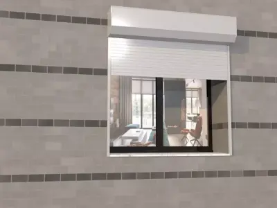 Automatic Shutters  Otomatik Panjur Hareketli Free 3D model