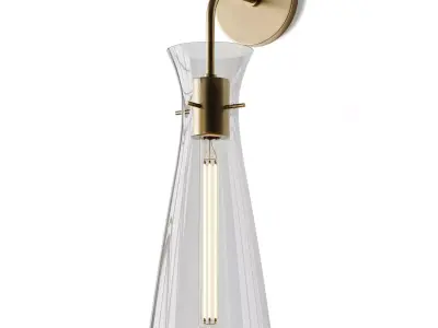 Minimalist Flare Sconce 3D model