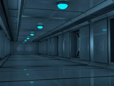 Sci Fi Interior 3D model