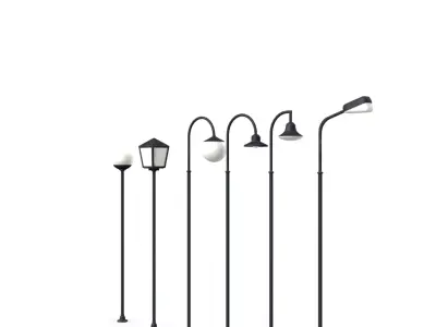 Lampu Taman Modular Outdoor Garden Lighting 3D model