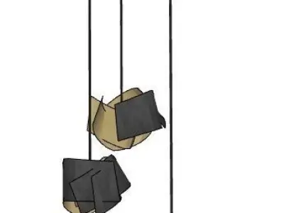 Tuell And Reynolds Galapagos Cluster Pendant Light 3D model