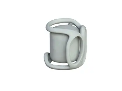 SciFi Shape Object Low Poly  Low-poly 3D model