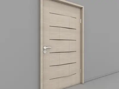 Wooden Door 3D model order