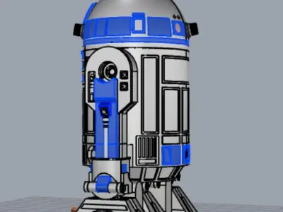 R2-D2 3D print model
